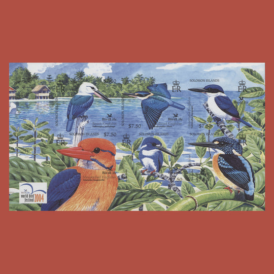 Solomon Islands 2004 Kingfisher Birds imperforate proof miniature sheet