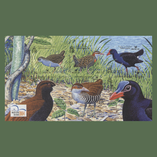 Solomon Islands 2004 Wetland Birds imperforate proof miniature sheet