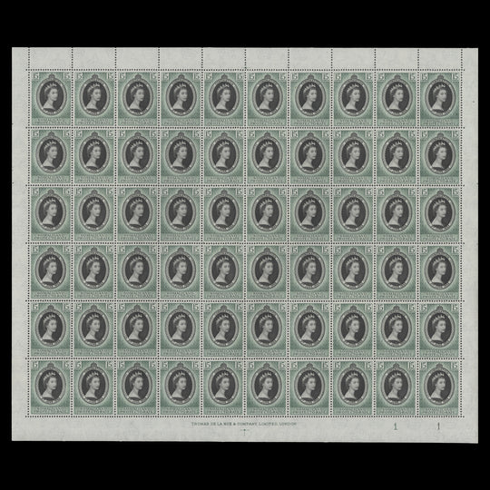 Somaliland Protectorate 1953 (MNH) 15c Coronation plate 1–1 sheet of 60 stamps