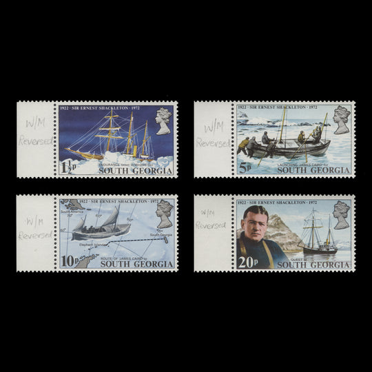 South Georgia 1972 (Variety) Ernest Shackleton Death Anniversary with watermark to right