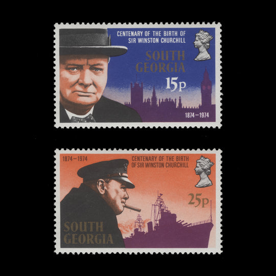 South Georgia 1974 (MNH) Churchill Birth Centenary set