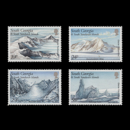 South Georgia 1989 (MNH) Glacier Formations set