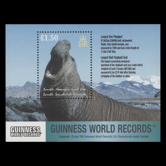 South Georgia 2002 (MNH) South Atlantic Sea Mammals miniature sheet