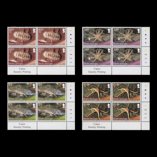 South Georgia 2013 (MNH) Shallow Marine Surveys Group plate blocks