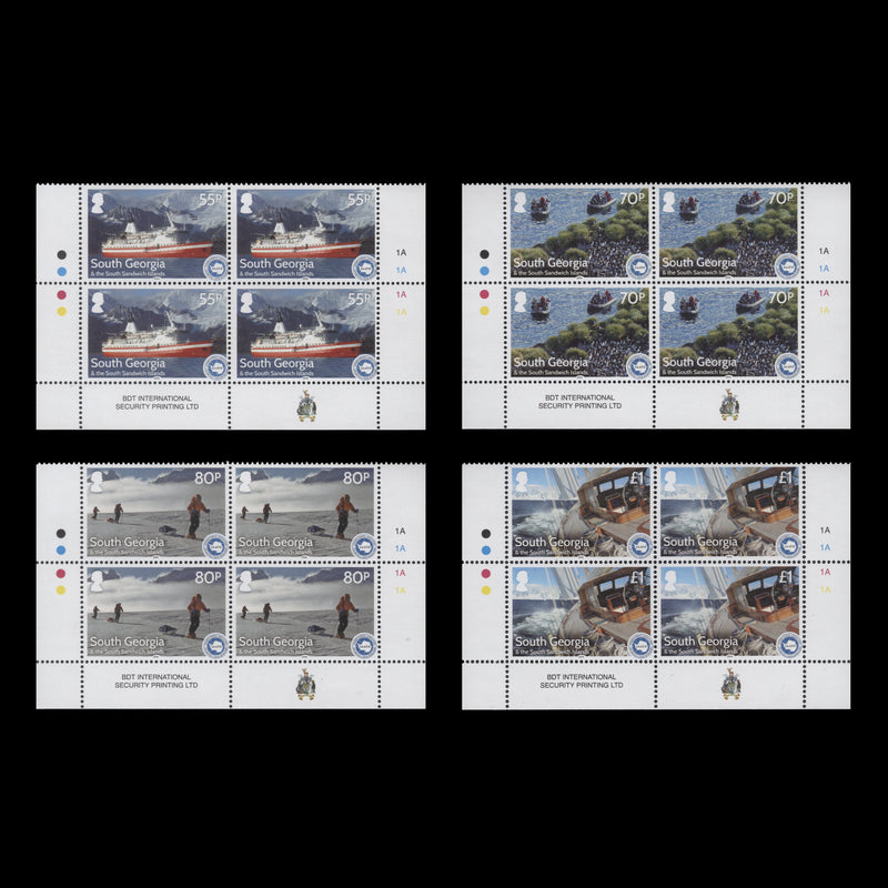 South Georgia 2016 (MNH) IAATO Anniversary plate blocks