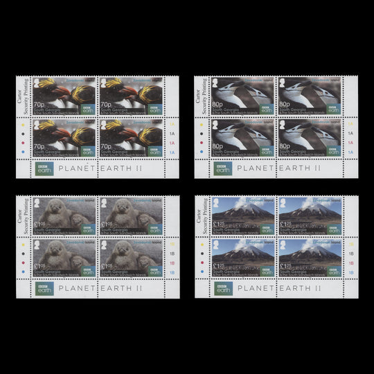 South Georgia 2016 (MNH) Zavodovski Island plate blocks