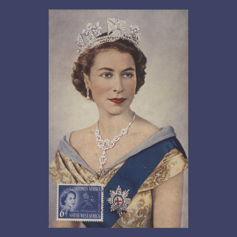 South West Africa 1953 (FDC) 6d Coronation, WINDHOEK