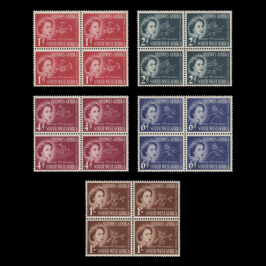 South West Africa 1953 (MNH) Coronation blocks