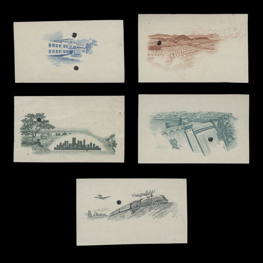 Southern Rhodesia 1953 Rhodes Centenary imperforate proof singles of vignette