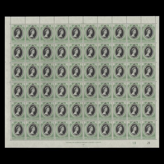 St Christopher Nevis Anguilla 1953 (MNH) 2c Coronation plate 1B–2B pane of 60 stamps