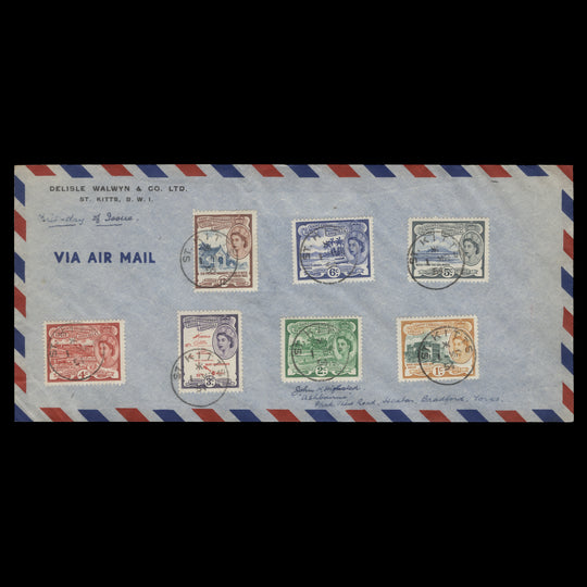 St Christopher Nevis Anguilla 1954 Definitives first day cover, ST KITTS