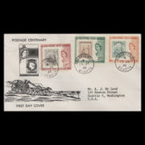 St Christopher Nevis Anguilla 1961 Stamp Centenary first day cover, BASSETERRE