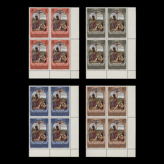 St Christopher Nevis Anguilla 1972 (MNH) Easter blocks