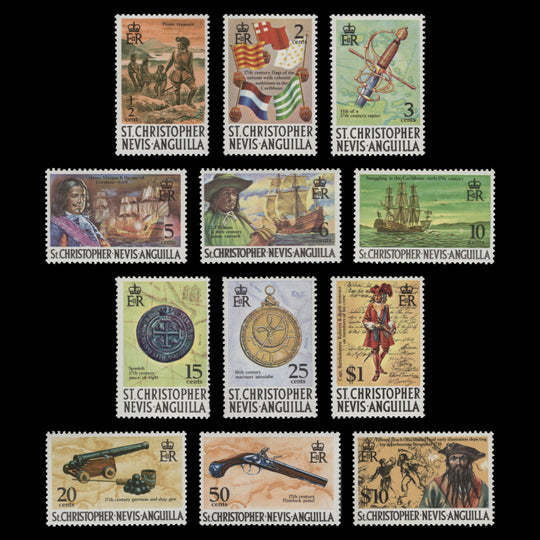 St Christopher Nevis Anguilla 1973-74 (MNH) Maritime definitives