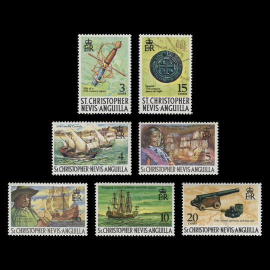 St Christopher Nevis Anguilla 1977 (MNH) Maritime definitives, chalk-surfaced paper