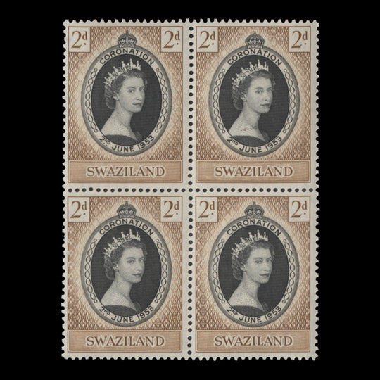 Swaziland 1953 (MNH) 2d Coronation block