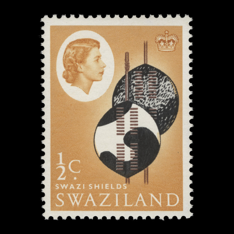 Swaziland 1962 (Variety) ½c Swazi Shields with brown shift