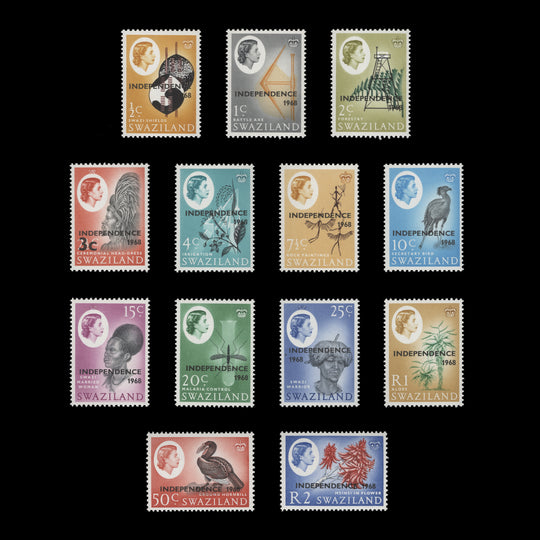 Swaziland 1968 (MNH) Independence provisionals, PVA gum