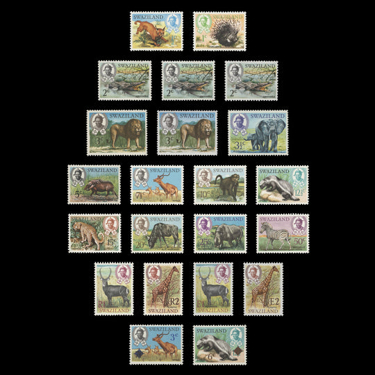 Swaziland 1969-75 (MNH) Wildlife definitives and provisionals