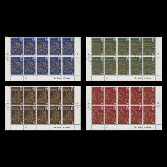 Swaziland 1979 (CTO) Gold Discovery imprint/plate blocks