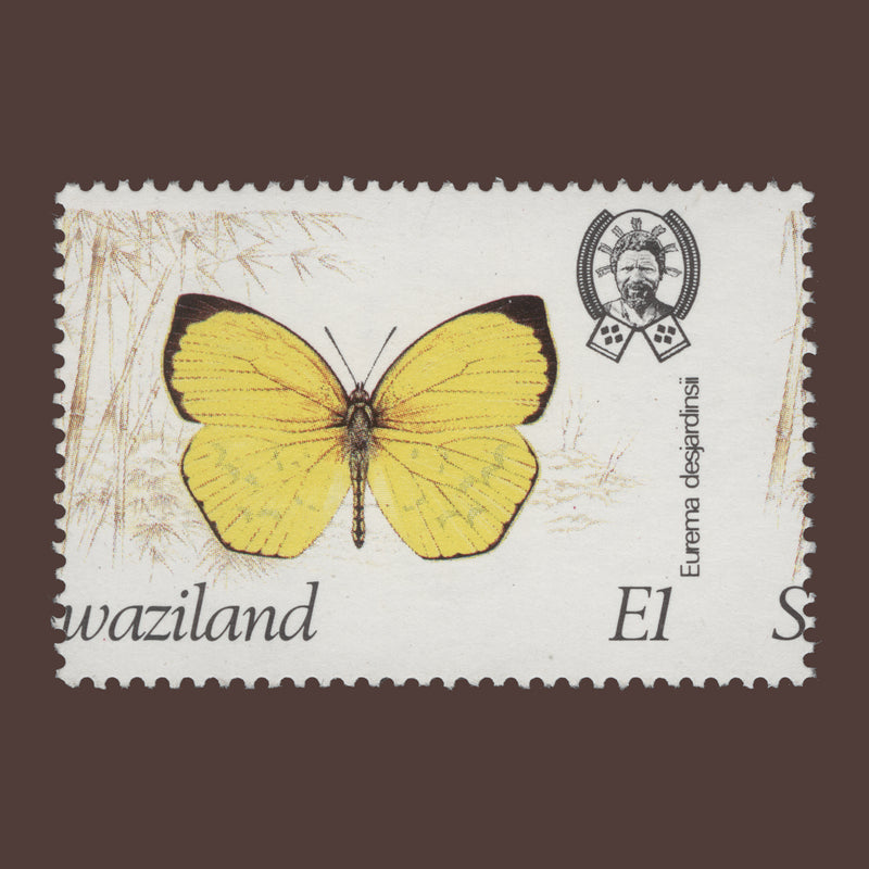 Swaziland 1982 (Variety) E1 Eurema Desjardinisii with perf shift