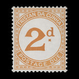 Tristan da Cunha 1957 (MNH) 2d Postage Due with large 'd'