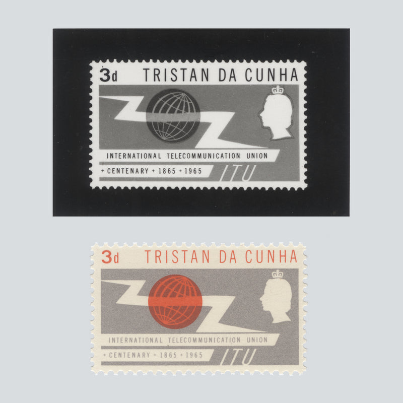 Tristan Da Cunha 1965 ITU Centenary photographic proof