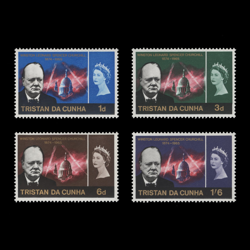 Tristan da Cunha 1966 (MNH) Churchill Commemoration set