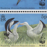 Tristan da Cunha 1999 (Variety) Wandering Albatross block with double panda