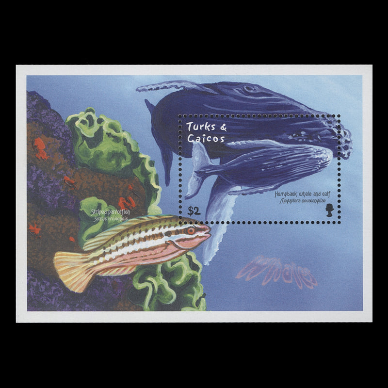 Turks & Caicos Islands 2001 (MNH) $2 Humpback Whale miniature sheet