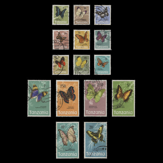 Tanzania 1973 (Used) Butterflies definitives