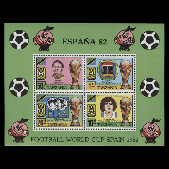 Tanzania 1982 (MNH) World Cup Football, Spain miniature sheet