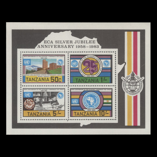 Tanzania 1983 (MNH) ECA Anniversary miniature sheet