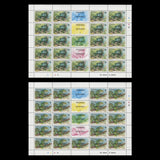 Tonga 1990 (MNH) Banded Iguana SPECIMEN panes