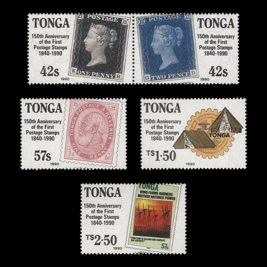Tonga 1990 (MNH) Penny Black Anniversary set