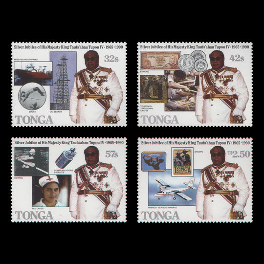 Tonga 1990 (MNH) Silver Jubilee of King Taufa'ahau Tupou IV set