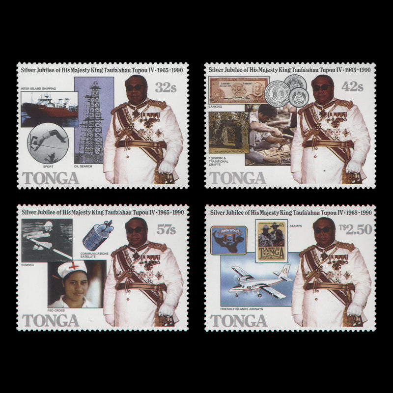 Tonga 1990 (MNH) Silver Jubilee of King Taufa'ahau Tupou IV set