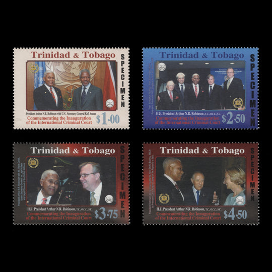 Trinidad & Tobago 2003 (Variety) Inauguration of Criminal Court SPECIMEN set