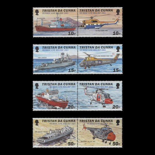Tristan da Cunha 2001 (MNH) Hurricane Relief set