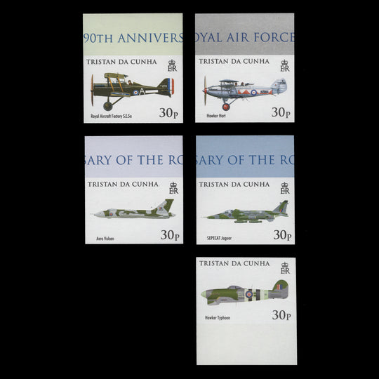 Tristan da Cunha 2008 RAF Anniversary imperf proofs