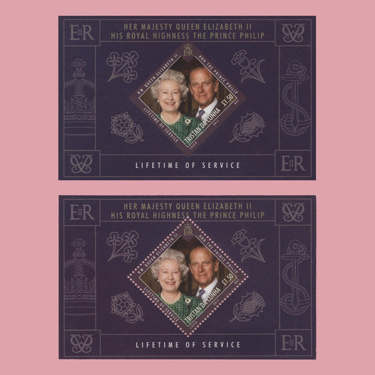 Tristan da Cunha 2011 Lifetime of Service imperf proof miniature sheet