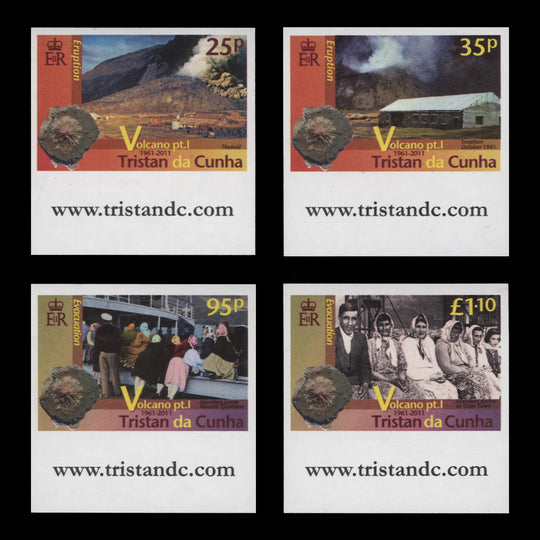 Tristan da Cunha 2011 Volcanic Eruption Anniversary imperf proofs