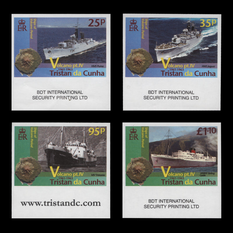 Tristan da Cunha 2013 Volcanic Eruption Anniversary imperf proofs