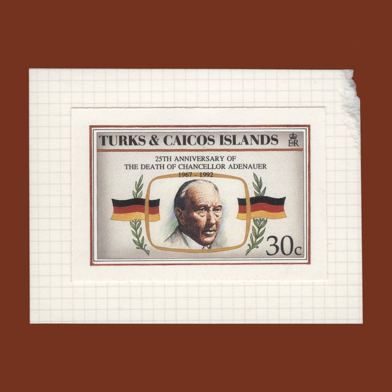 Turks & Caicos Islands 1993 Anniversaries & Events unadopted design