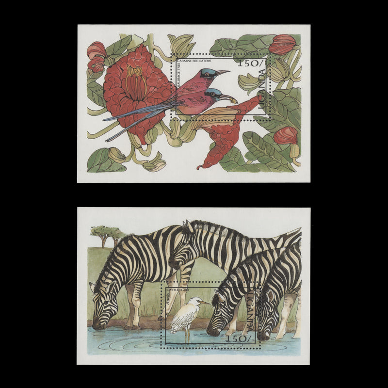 Uganda 1987 (MNH) Flora and Fauna miniature sheets