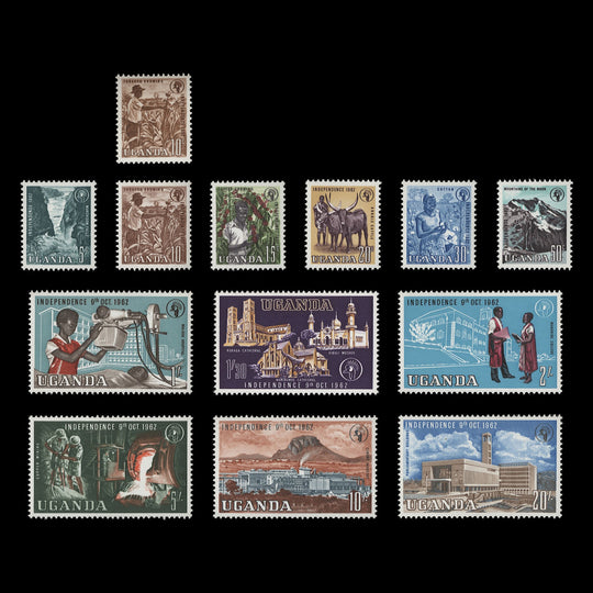Uganda 1962-64 (MLH) Independence definitives
