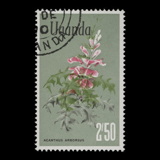 Uganda 1969 (Variety) 2s50 Acanthus Arboreus with green shift