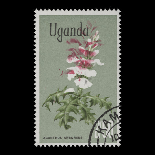 Uganda 1969 (Variety) 2s50 Acanthus Arboreus with magenta shift