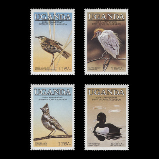 Uganda 1985 (MNH) John Audubon Birth Bicentenary set
