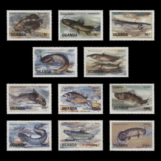 Uganda 1985 (MNH) Lake Fishes definitives